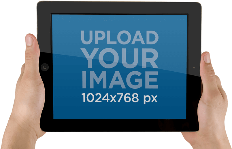 Tablet Image Placeholder Upload Prompt PNG Image