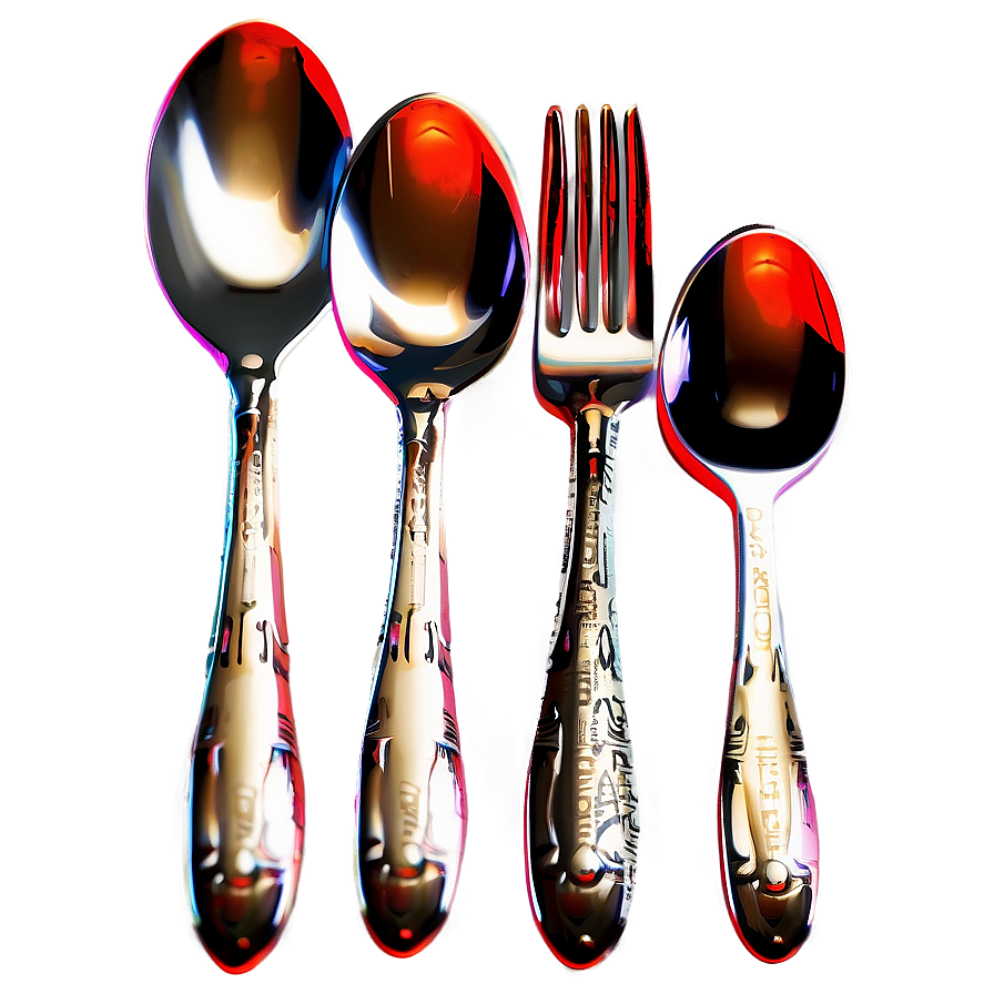 Tableware Spoon And Fork Png Kkb PNG Image