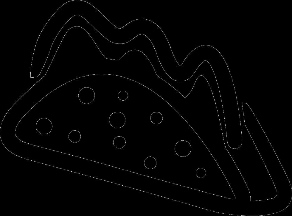 Taco Outline Graphic PNG Image