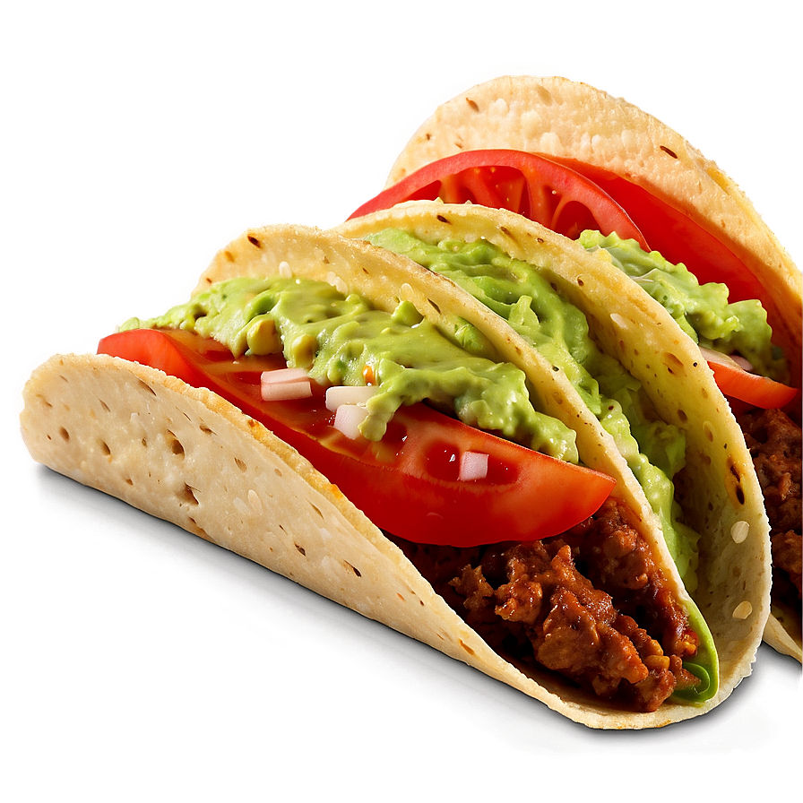 Tacos With Guacamole Png 05232024 PNG Image