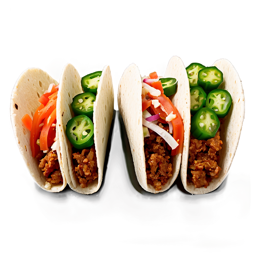 Tacos With Jalapenos Png 05232024 PNG Image