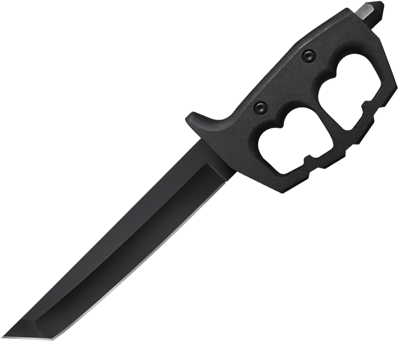 Tactical Knifewith Knuckle Guard PNG Image