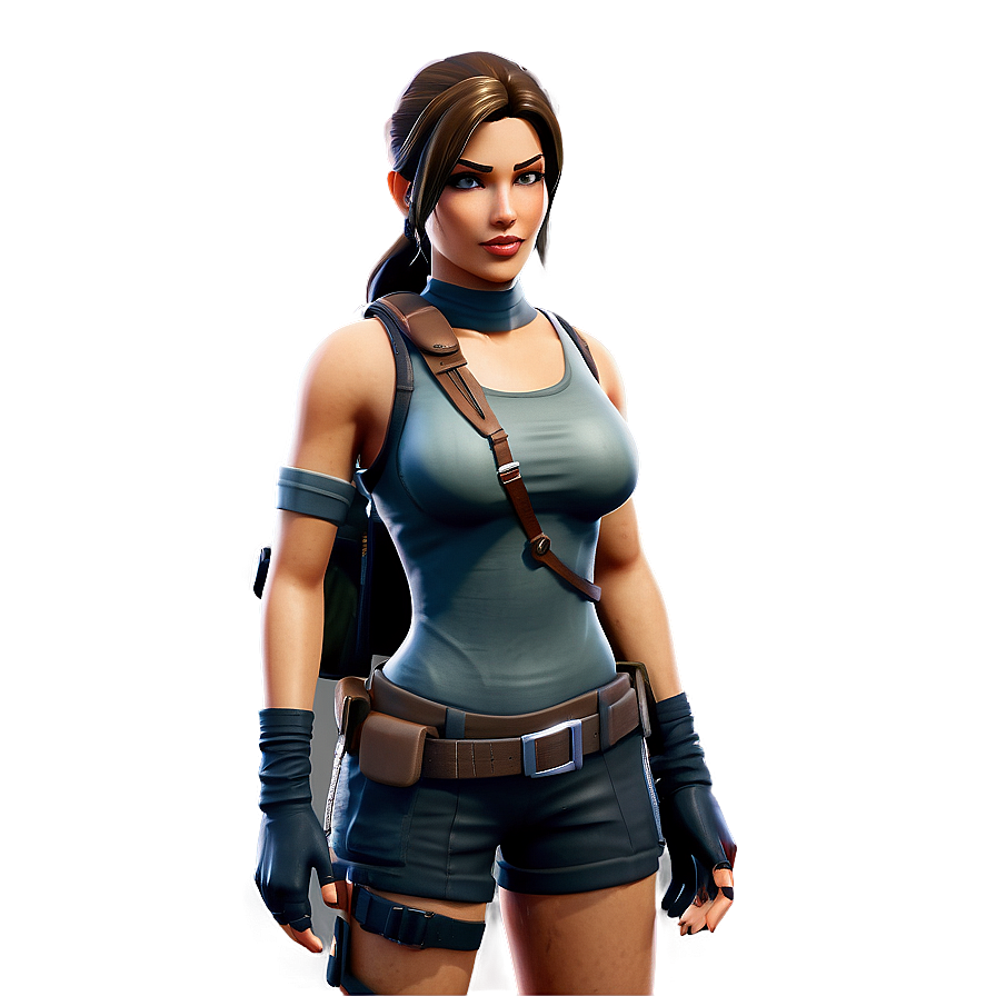 Tactical Lara Croft Fortnite Outfit Png 33 PNG Image