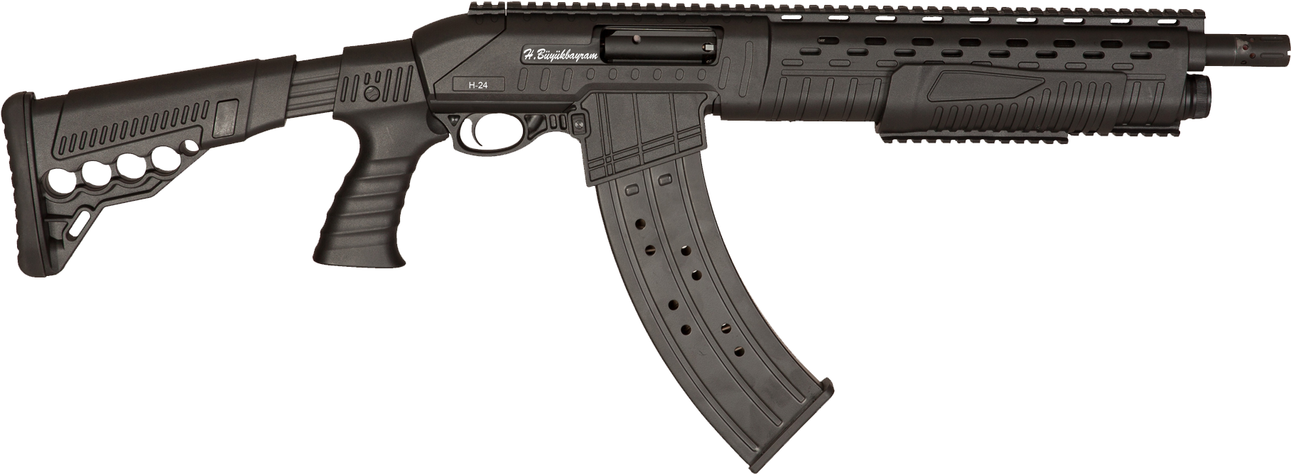 Tactical Shotgun Profile PNG Image