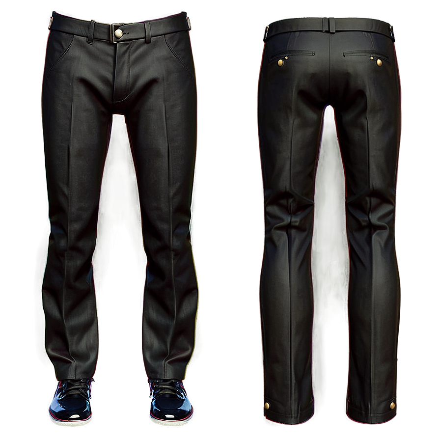 Tailored Black Pants Png Hru PNG Image