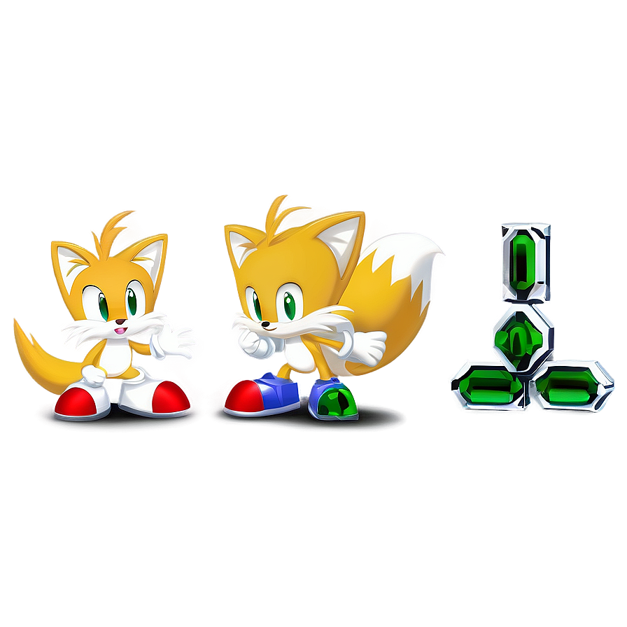 Tails With Emeralds Png Fhu81 PNG Image