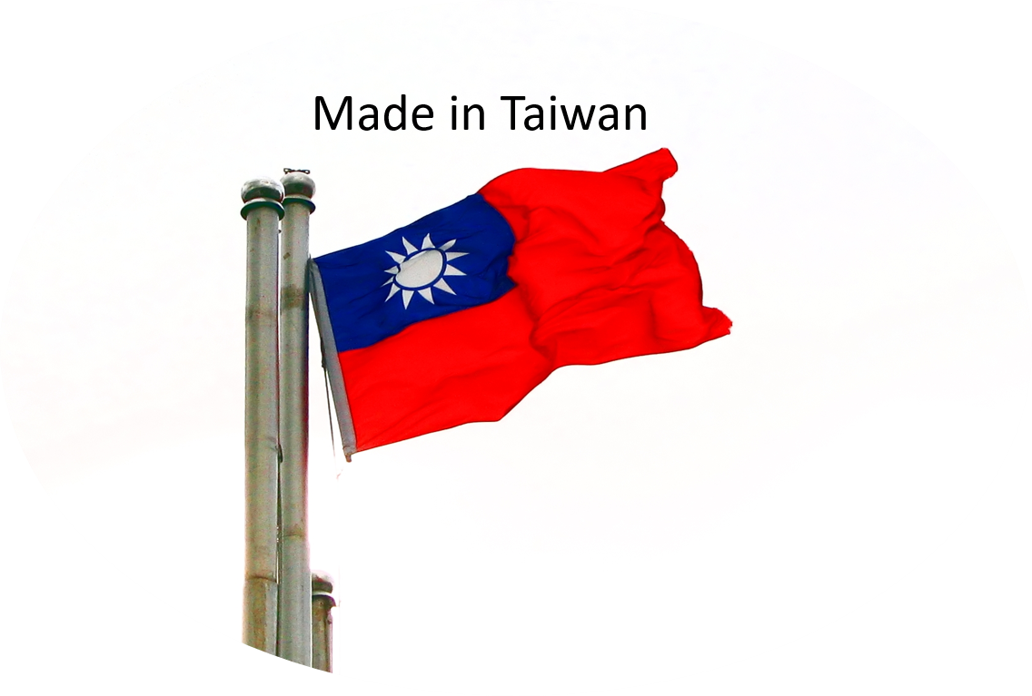 Taiwanese Flagand Industrial Pole PNG Image