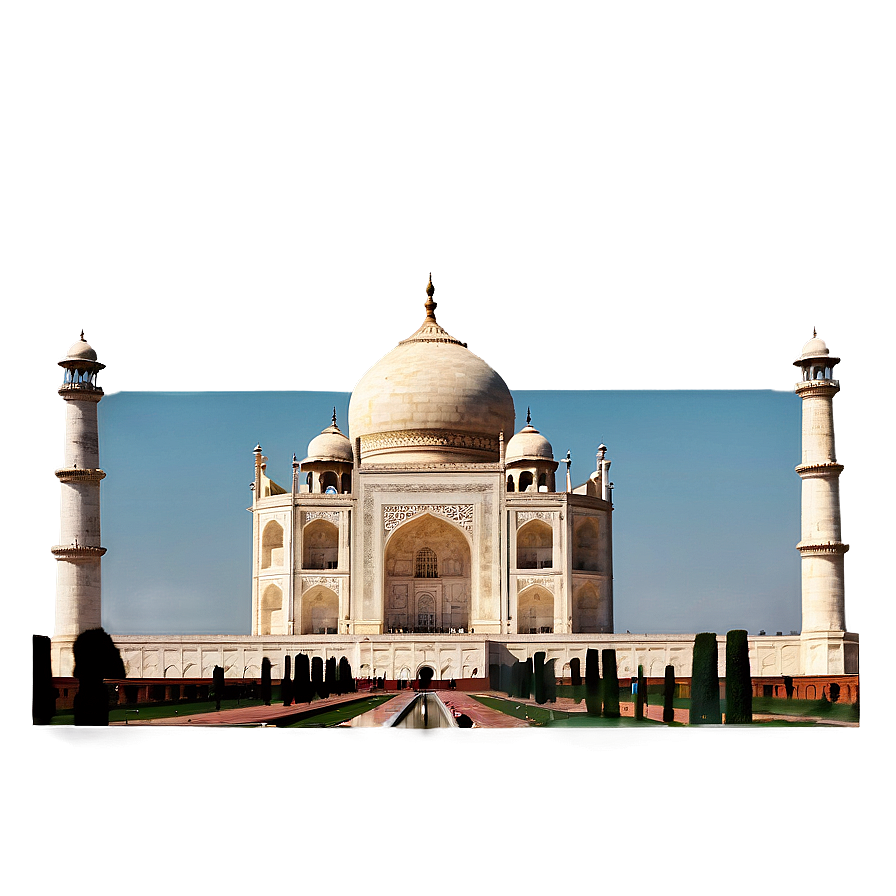 Taj Mahal Against Clear Sky Png Omx18 PNG Image