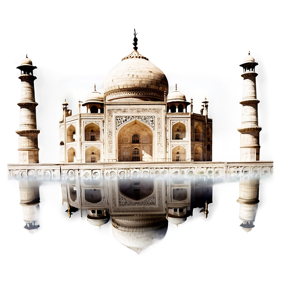 Taj Mahal And Blue Sky Png Rnj PNG Image