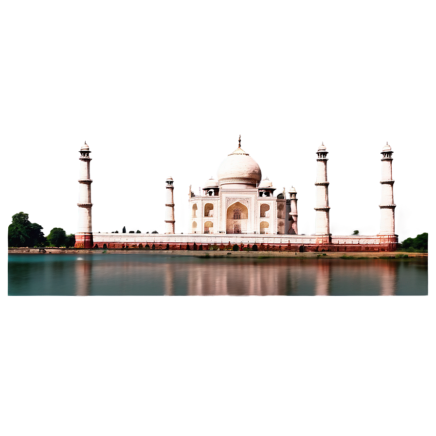 Taj Mahal And Yamuna River Png 06252024 PNG Image