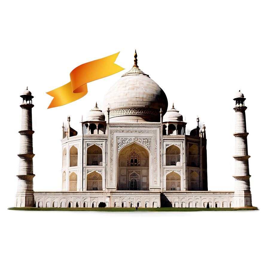 Taj Mahal In Autumn Season Png Wmx41 PNG Image