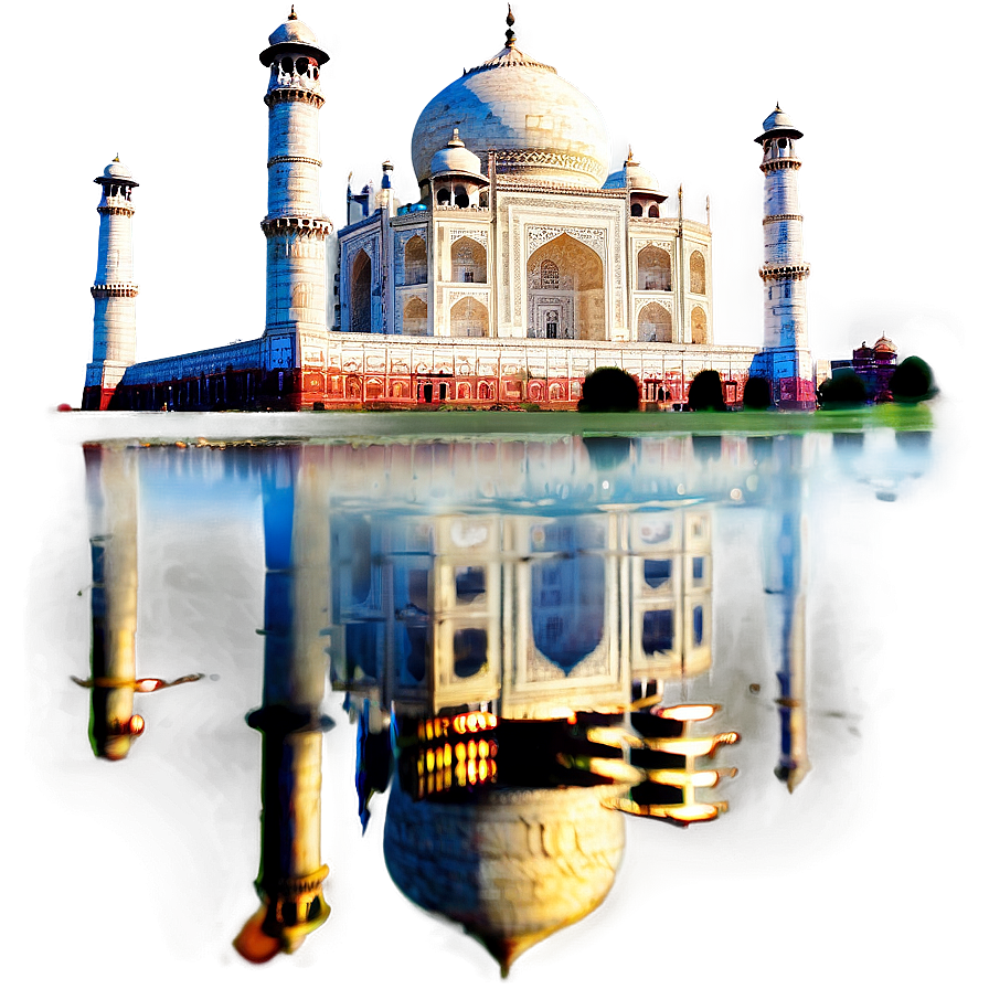 Taj Mahal Reflection In Water Png Jlg PNG Image