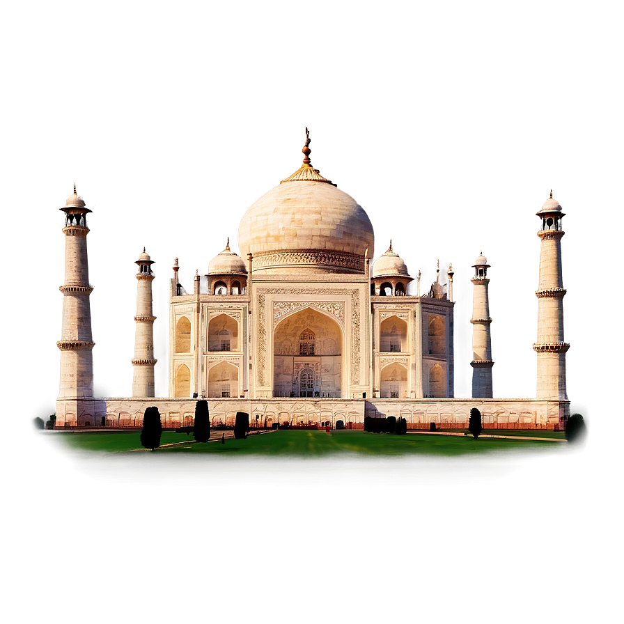 Taj Mahal Under Moonlight Png Gys PNG Image