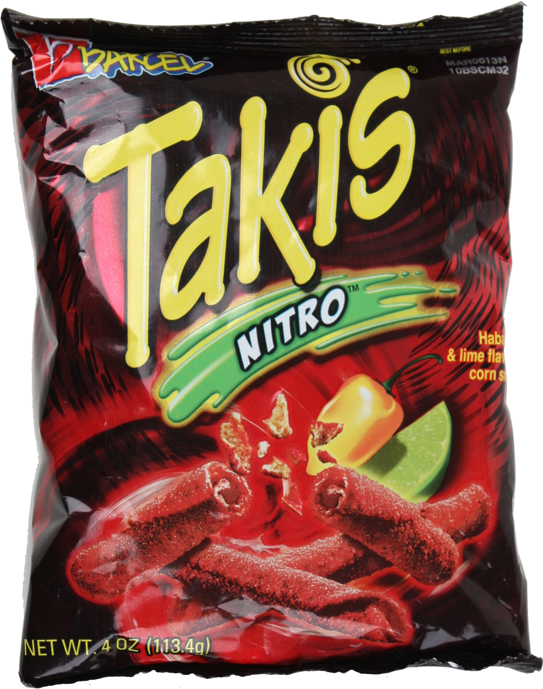 Takis Nitro Habanero Lime Flavored Snacks PNG Image