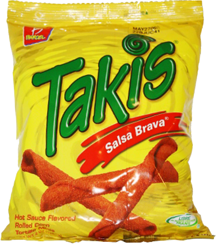 Takis Salsa Brava Flavored Snack Package PNG Image