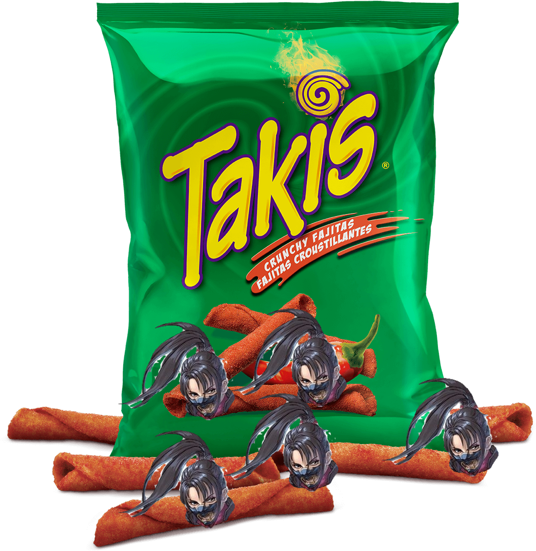 Takis Snack Packwith Character Overlay PNG Image