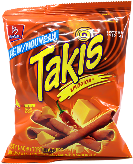 Takis Xplosion Chips Package PNG Image