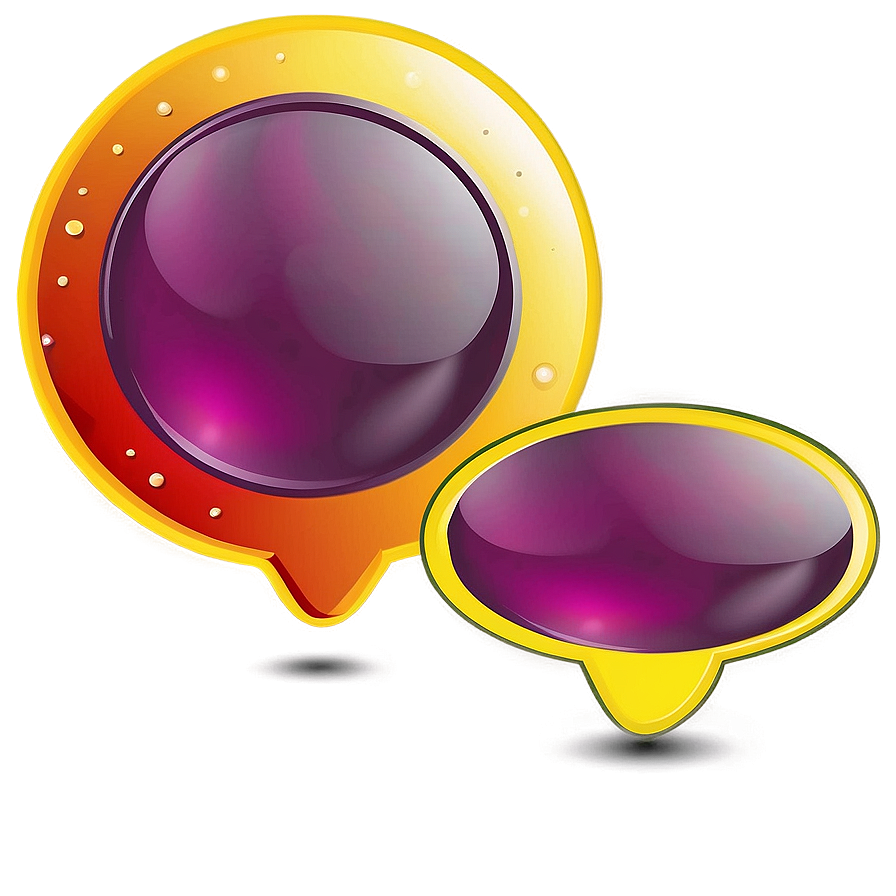 Talk Bubble Set Png Thc PNG Image