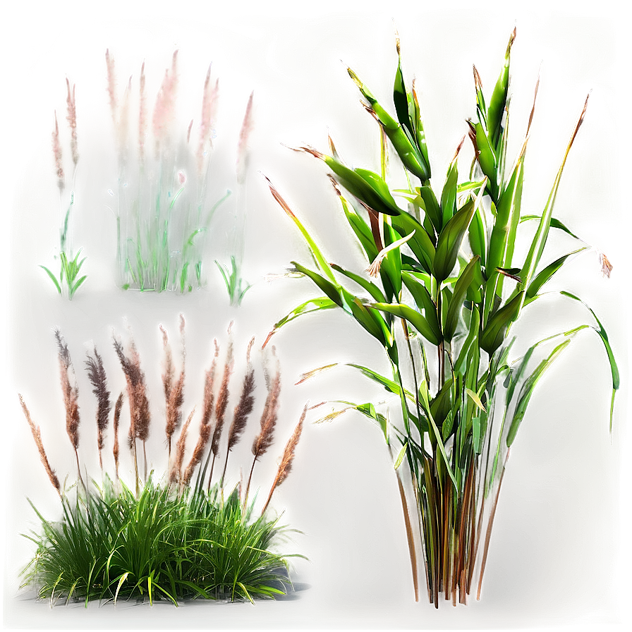 Tall Ornamental Grass Png Pri PNG Image