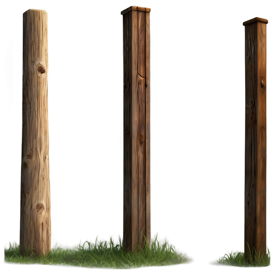 Tall Wooden Post Png 06272024 PNG Image