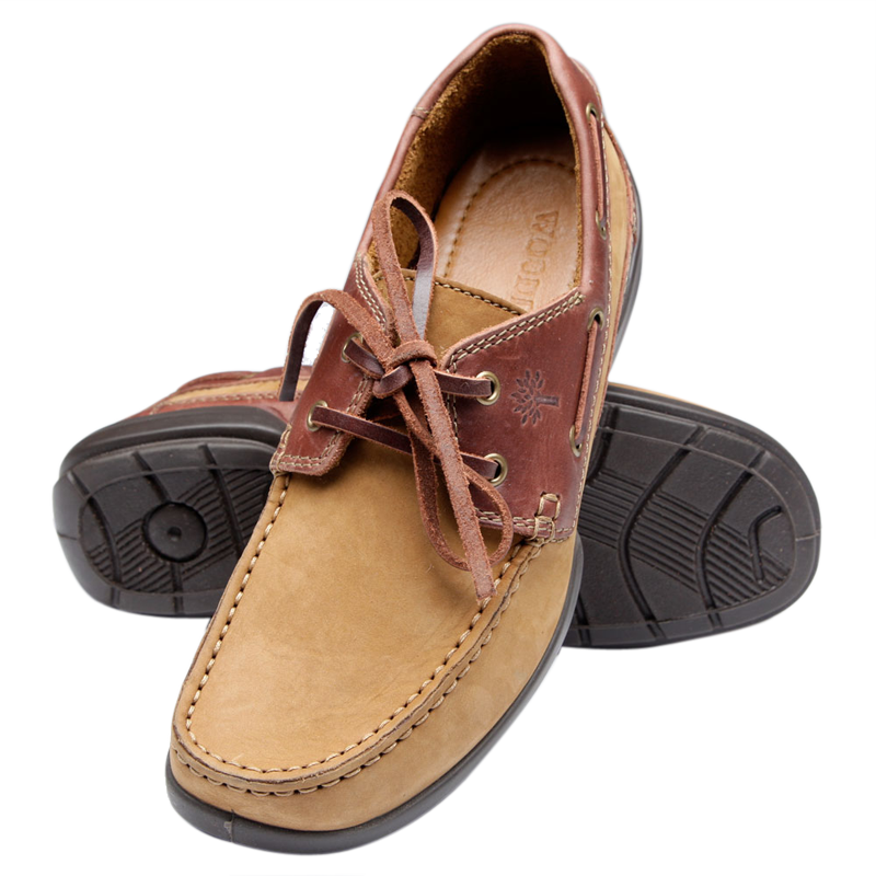 Tan Brown Mens Boat Shoes PNG Image