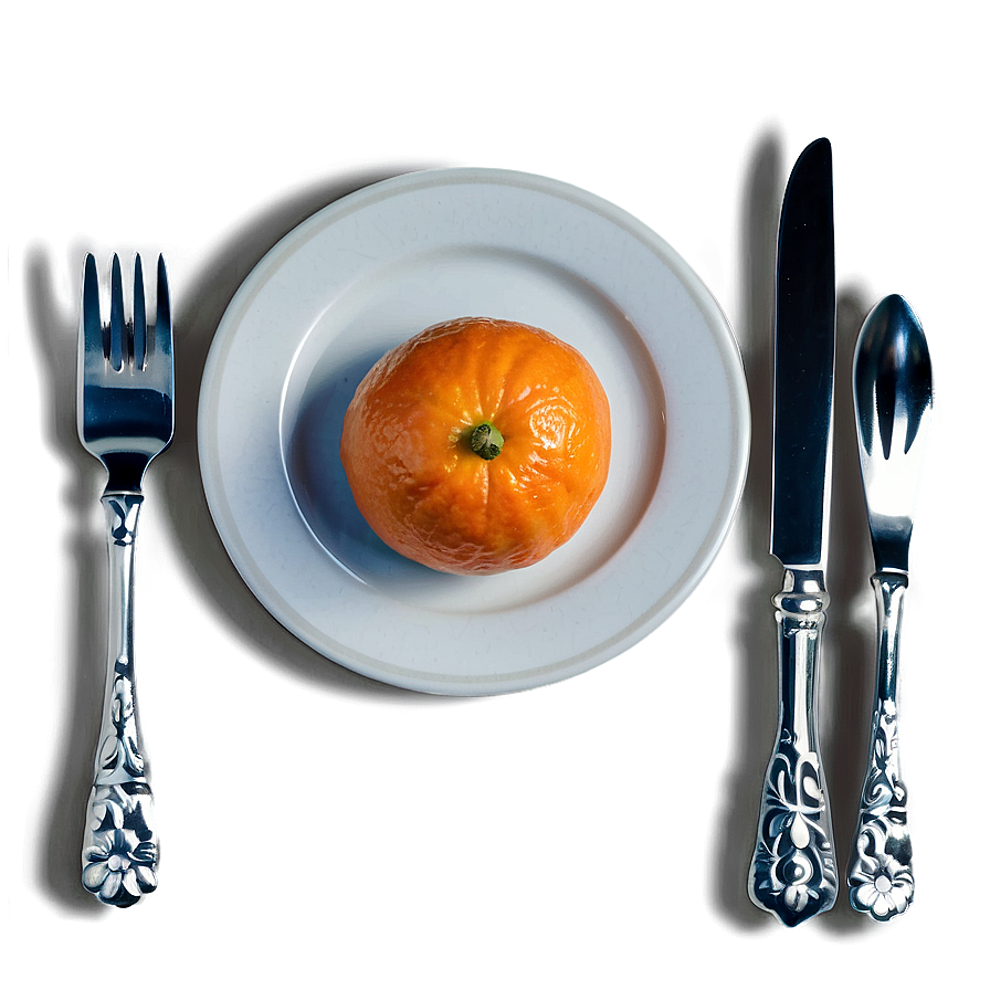 Tangerine On Plate Png Suv PNG Image