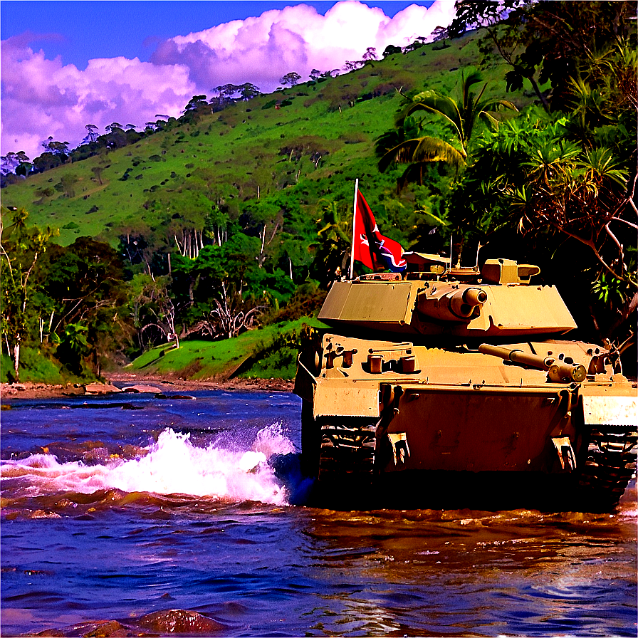 Tank Crossing River Png 62 PNG Image