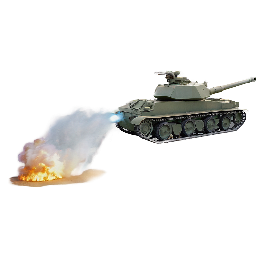 Tank Firing Cannon Png Rvo55 PNG Image