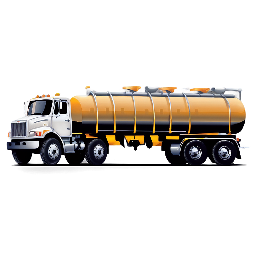 Tanker Truck Vector Illustration Png 3 PNG Image