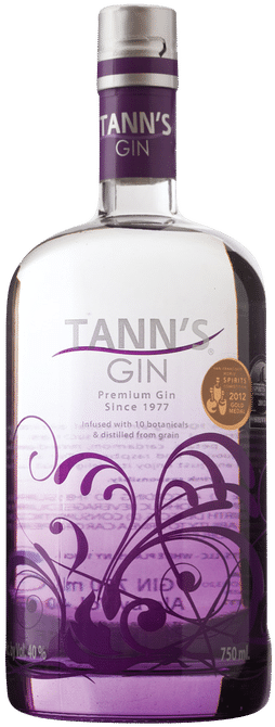 Tanns Premium Gin Bottle PNG Image