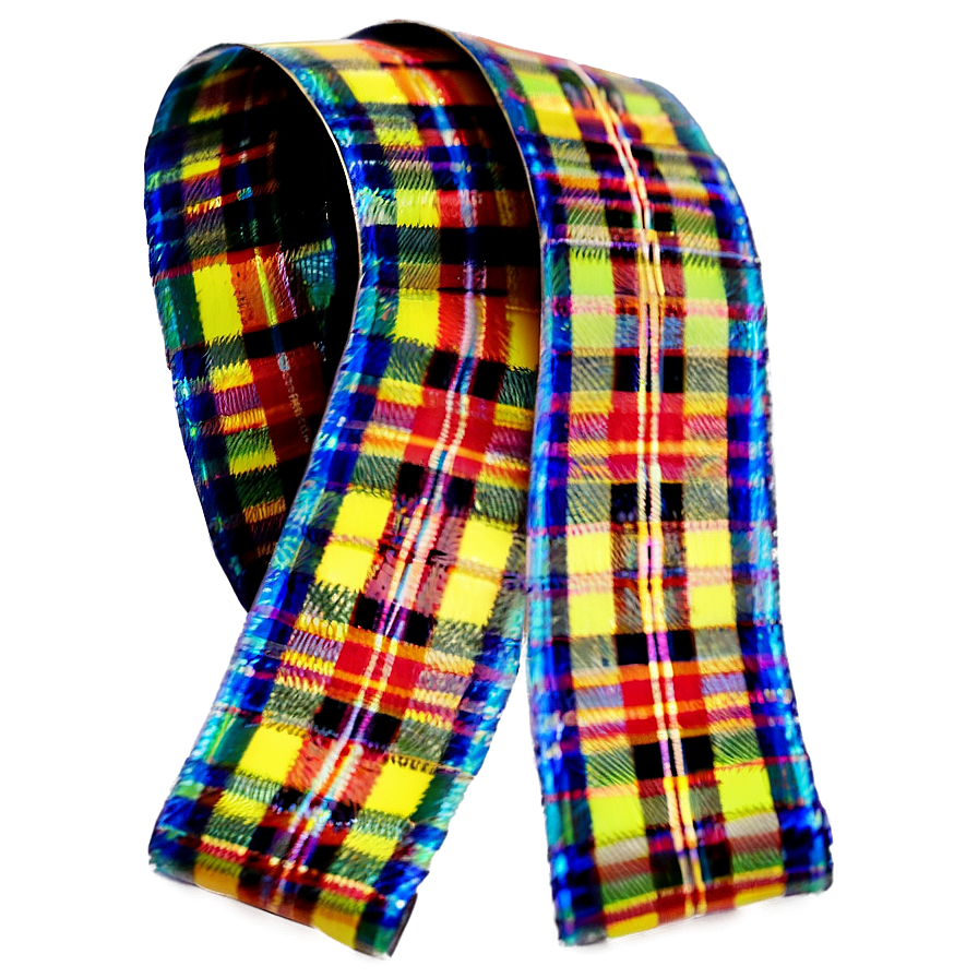 Tartan Plaid Ribbon Png Ech PNG Image