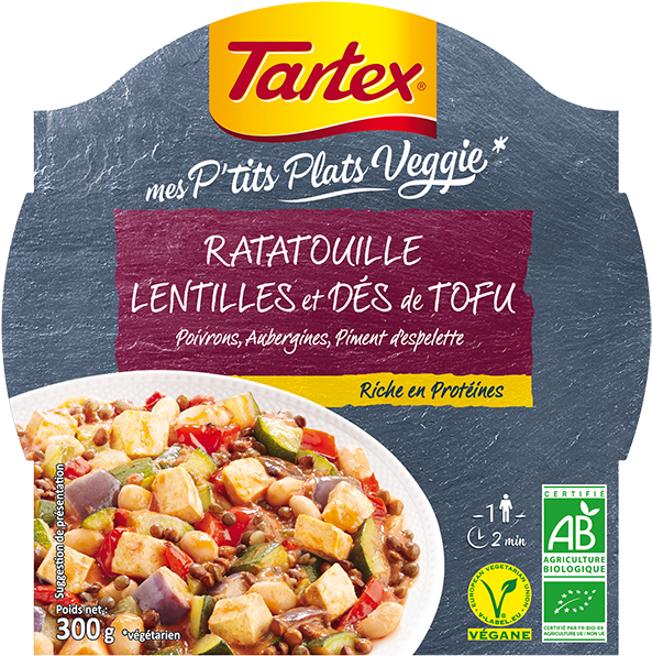 Tartex Veggie Ratatouille Lentils Tofu Dish PNG Image