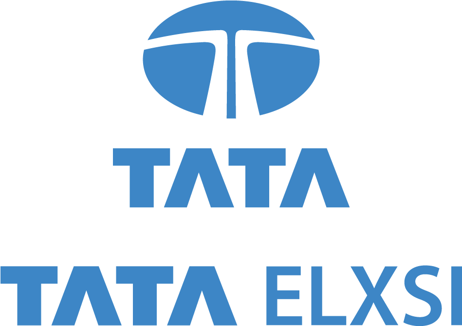 Tata Elxsi Logo Blue Background PNG Image