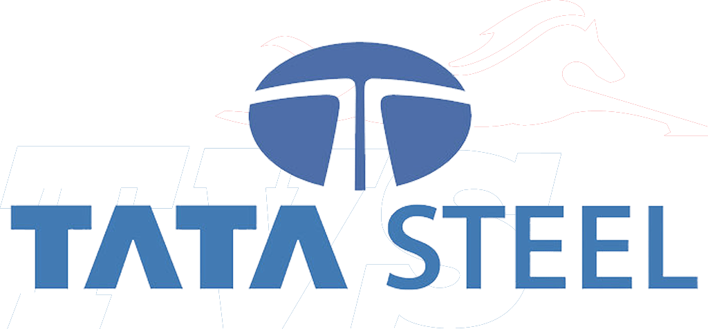 Tata Steel Logo Blue Background PNG Image