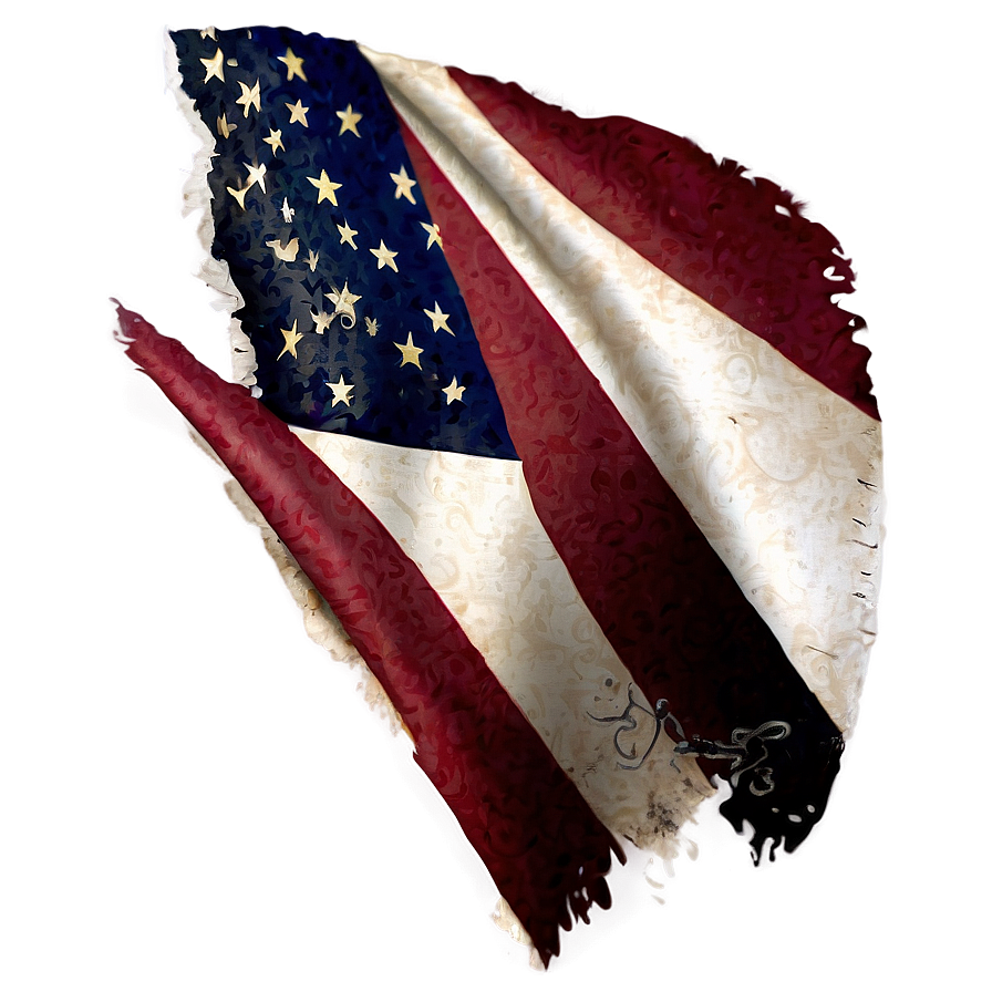 Tattered Flag B PNG Image