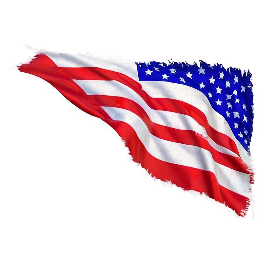 Tattered Flag C PNG Image