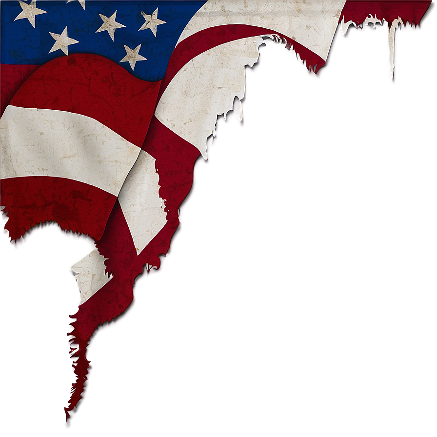 Tattered Flag D PNG Image