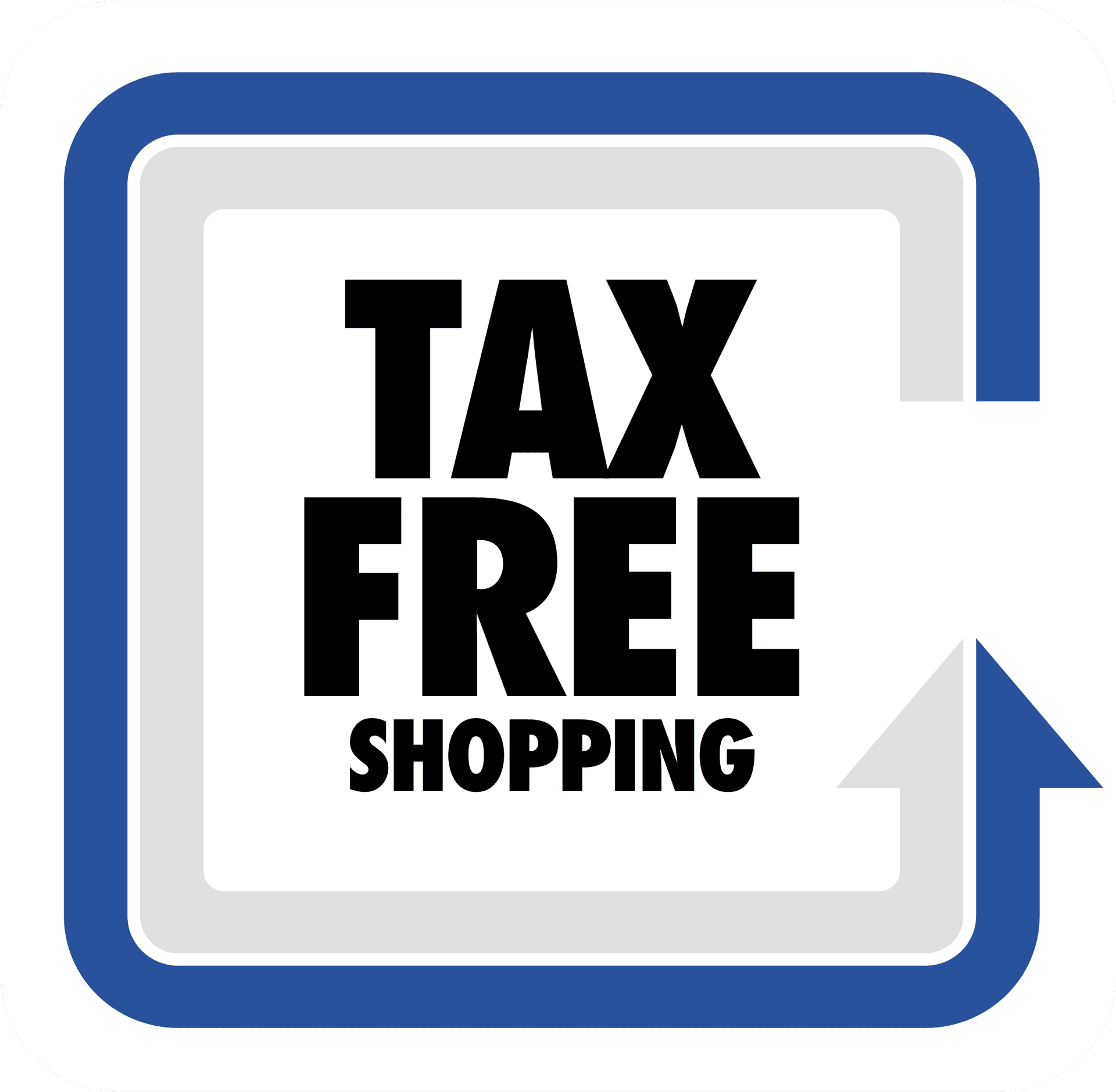 Tax Free Shopping Sign PNG Image