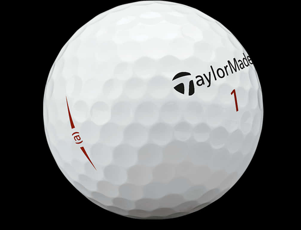 Taylor Made Golf Ball Number One PNG Image