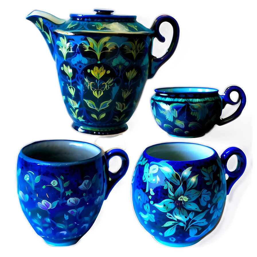 Tea Cup And Pot Set Png Avo52 PNG Image