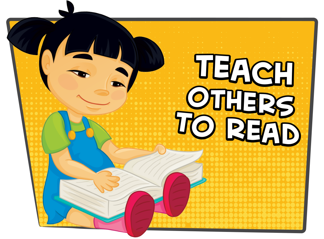 Teach Others To Read Cartoon Child PNG Image