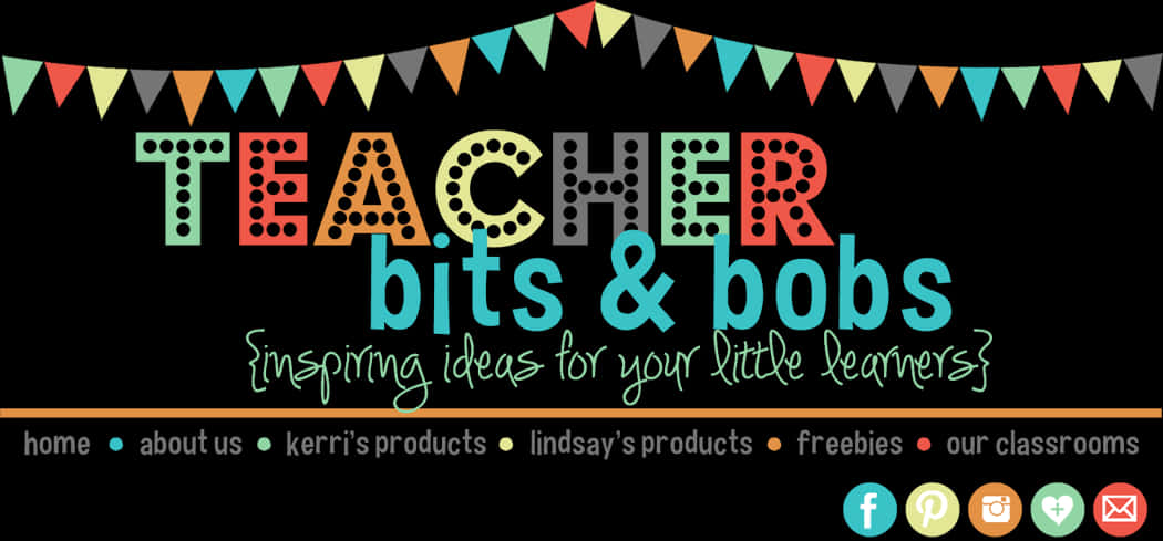 Teacher Bitsand Bobs Banner PNG Image