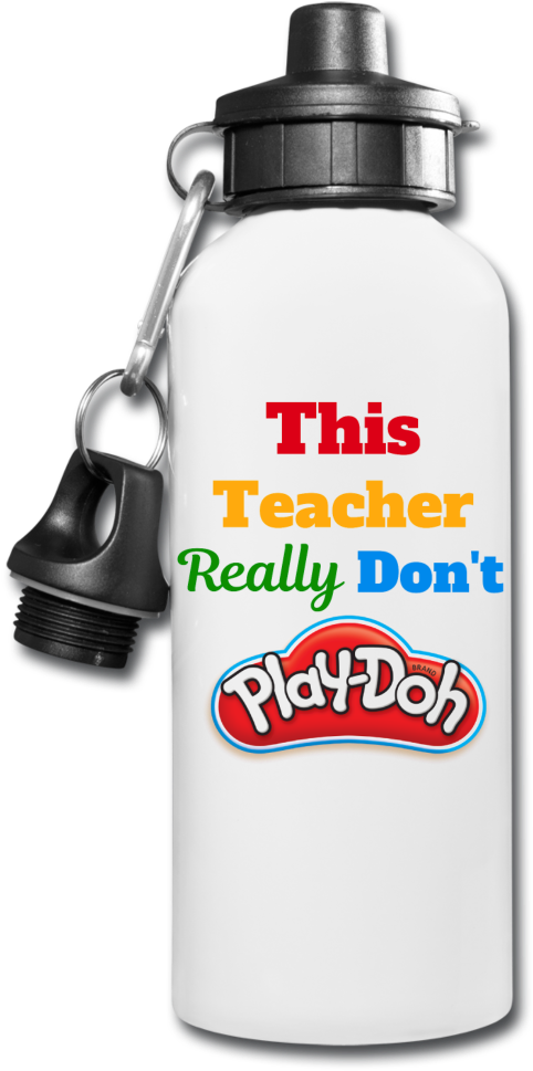 Teacher Play Doh Water Bottle PNG Image