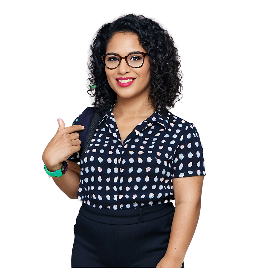 Teacher Wearing Glasses Png Jdv93 PNG Image