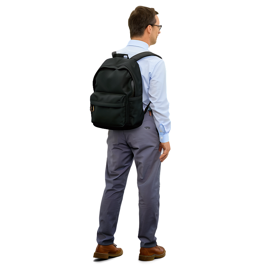 Teacher With Backpack Png Dnt PNG Image