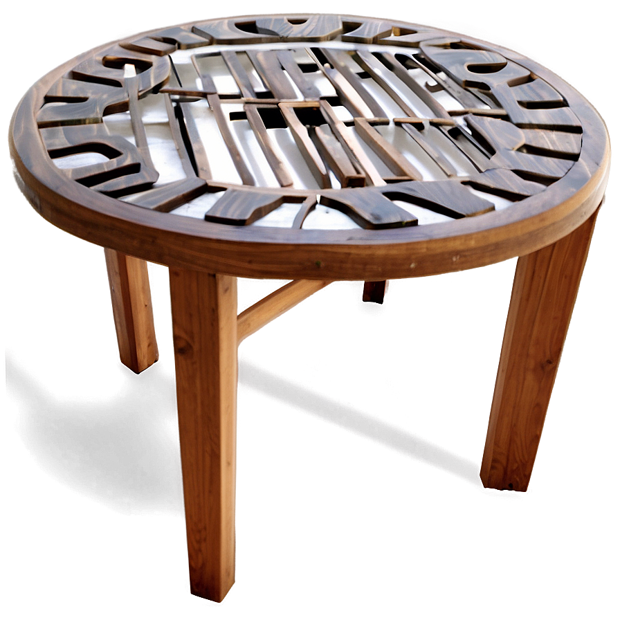 Teak Outdoor Table Png Txk7 PNG Image