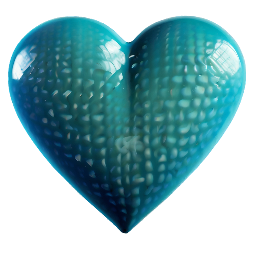 Teal Blue Heart Emoji Png Vhu PNG Image