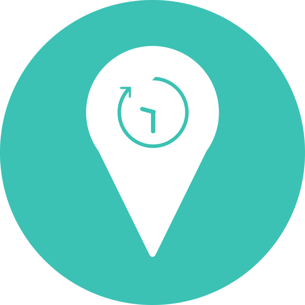 Teal Location Pin Icon PNG Image