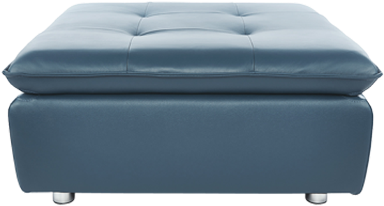 Teal Ottoman Furniture Piece PNG Image