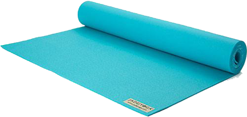 Teal Yoga Mat Unrolled PNG Image